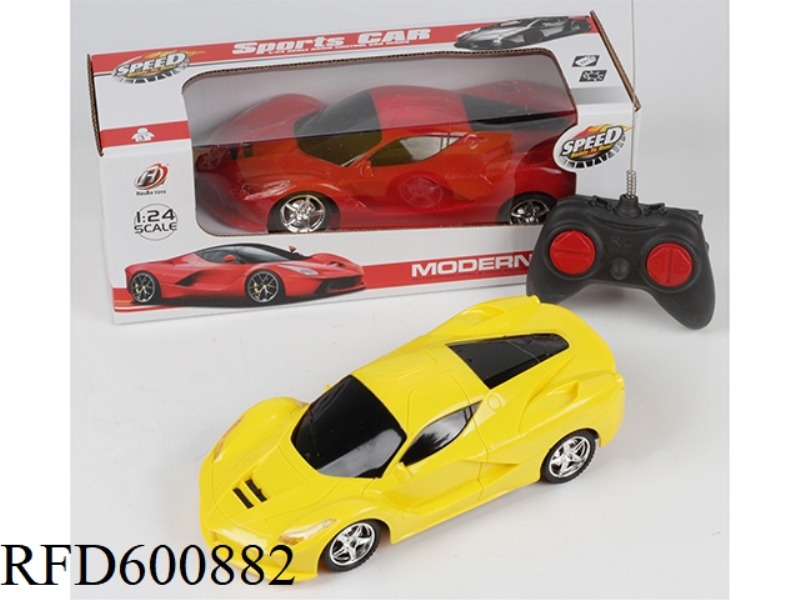 FOUR TO 1:18 FERRARI RAFA LIGHT SIMULATION REMOTE CONTROL CAR