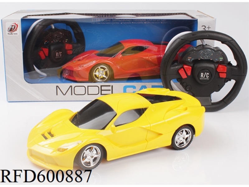 FOUR TO 1:18 FERRARI RAFA LIGHT SIMULATION REMOTE CONTROL CAR