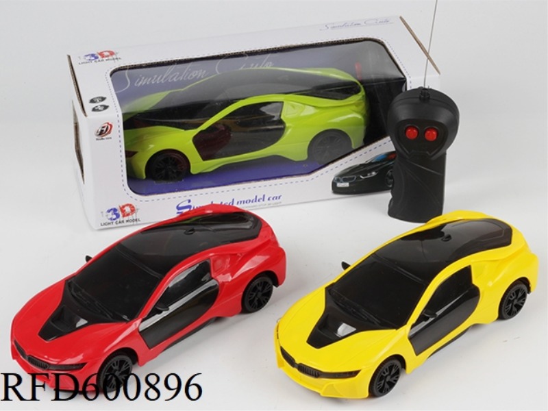 TWO 1:18 BMW I8 3D LIGHT SIMULATION REMOTE CONTROL CAR