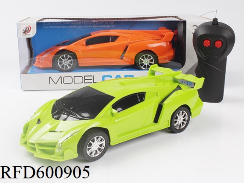 TWO TONE 1:18 LAMBORGHINI POISON SIMULATION REMOTE CONTROL CAR