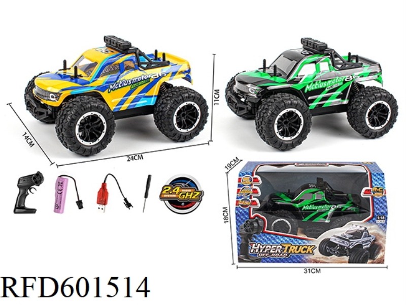 1:18 PICKUP FOUR-WAY 2.4G REMOTE CONTROL CAR (INCLUDING ELECTRICITY)