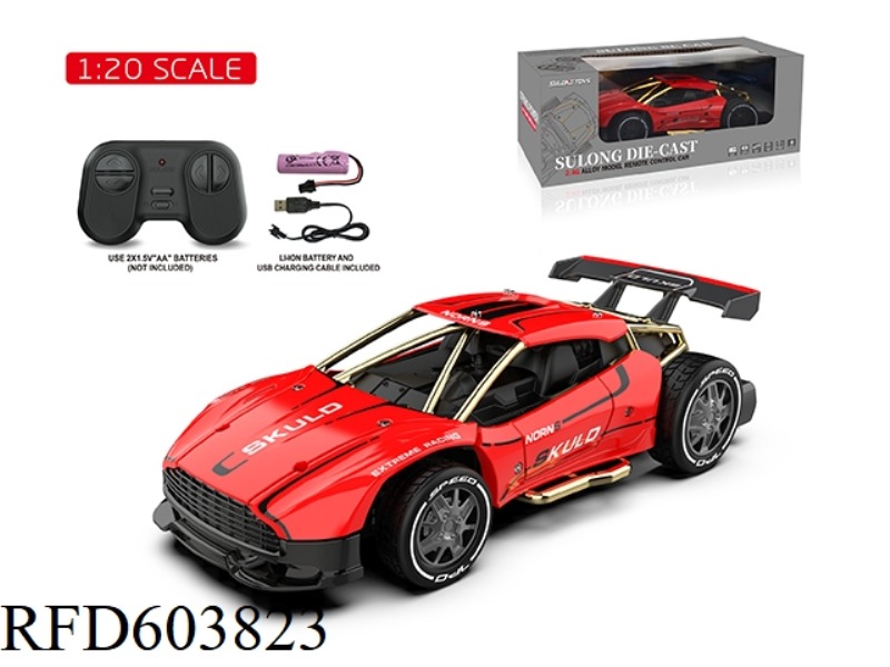 2.4G 1:20 ALLOY REMOTE CONTROL CAR RED
