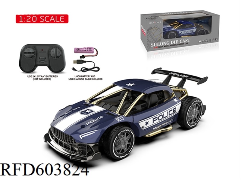 2.4G 1:20 ALLOY REMOTE CONTROL CAR DARK BLUE