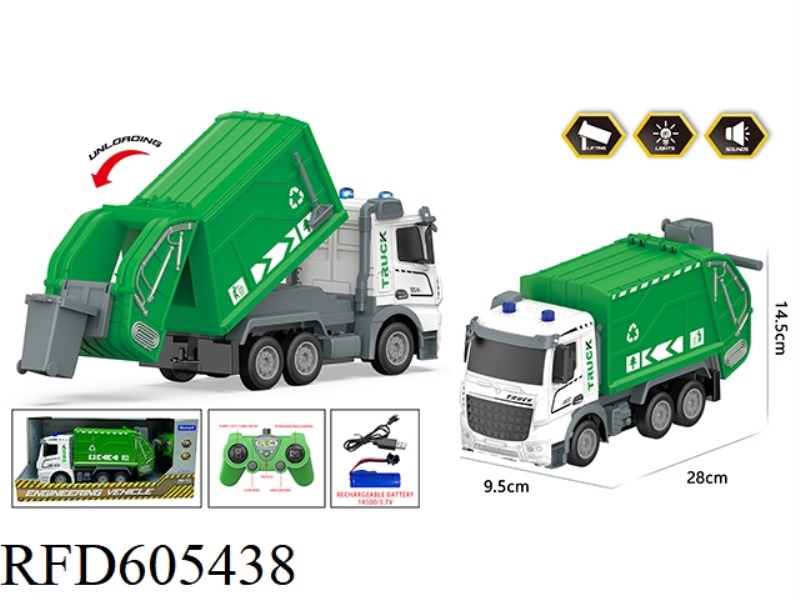 SIX-WAY FLAT HEAD REMOTE CONTROL SANITATION TRUCK