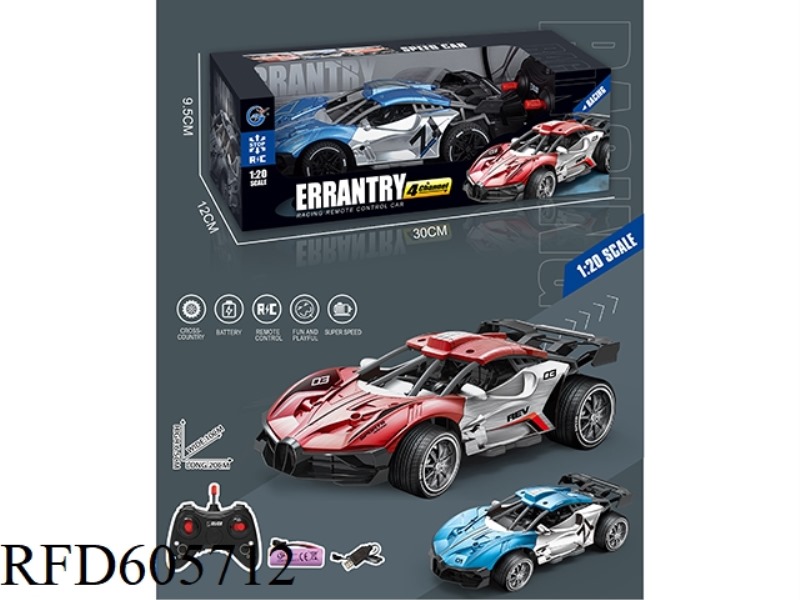 BUGATTI 1:20 SKELETON ALLOY RACING CAR