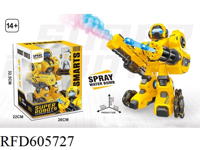 REMOTE CONTROL SPRAY WATER BOMB ROBOT HORNET (SINGLE REMOTE CONTROL)