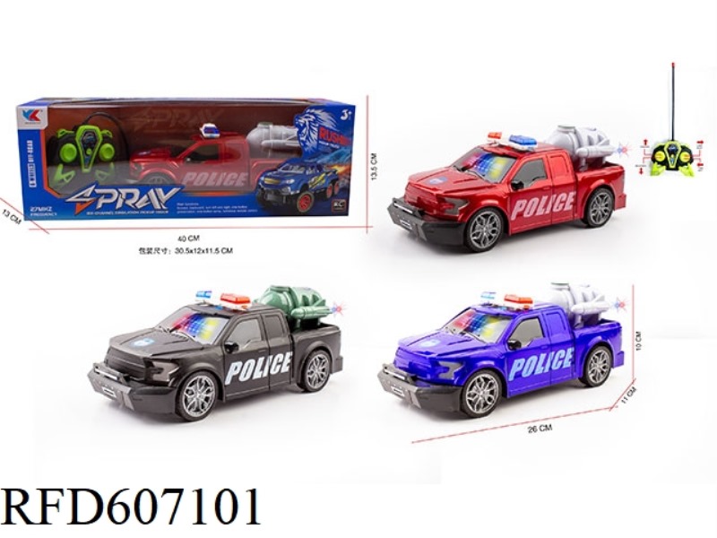 1:16F150 FORD PICKUP FOUR-WAY REMOTE LIGHT POLICE CAR DOES NOT INCLUDE ELECTRICITY