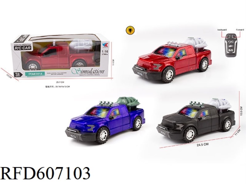 1:16F150 FORD RAPTOR 2-WAY REMOTE CONTROL WITH 3D LIGHT SIMULATION CAR NO POWER INCLUDED