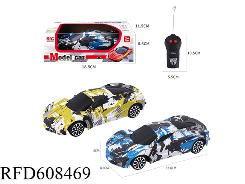1:24 TWO-WAY REMOTE CONTROL FERRARI CAR MODEL GRAFFITI