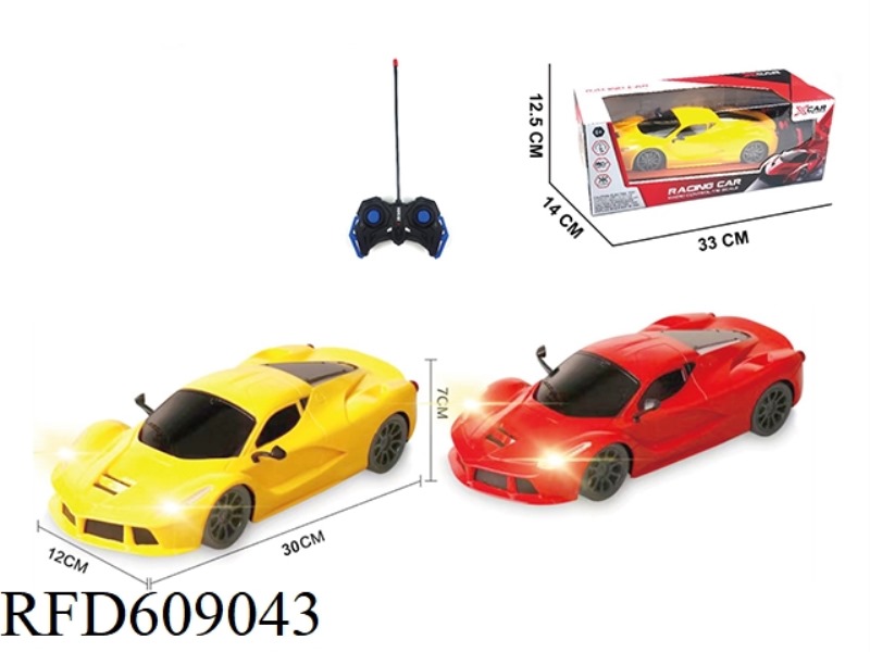 FOUR-WAY REMOTE CONTROL FERRARI WITH LIGHTS