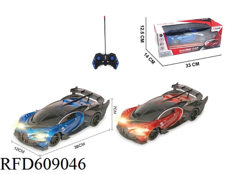FOUR-WAY REMOTE CONTROL BUGATTI WITH LIGHTS