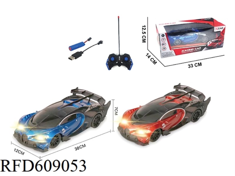 FOUR-WAY REMOTE CONTROL BUGATTI WITH LIGHT (INCLUDING ELECTRICITY)