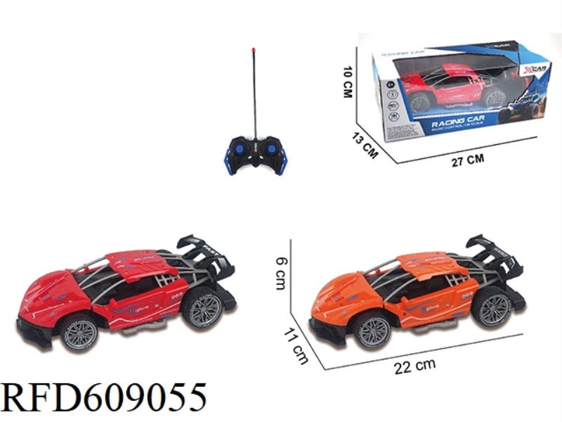 FOUR-WAY REMOTE CONTROL SKELETON CAR