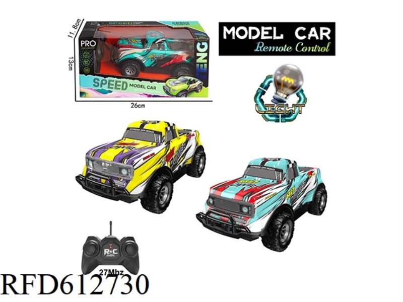 27MHZ 1:20 FOUR-WAY REMOTE CONTROL CAR PVC SHELL WITH LIGHTS
