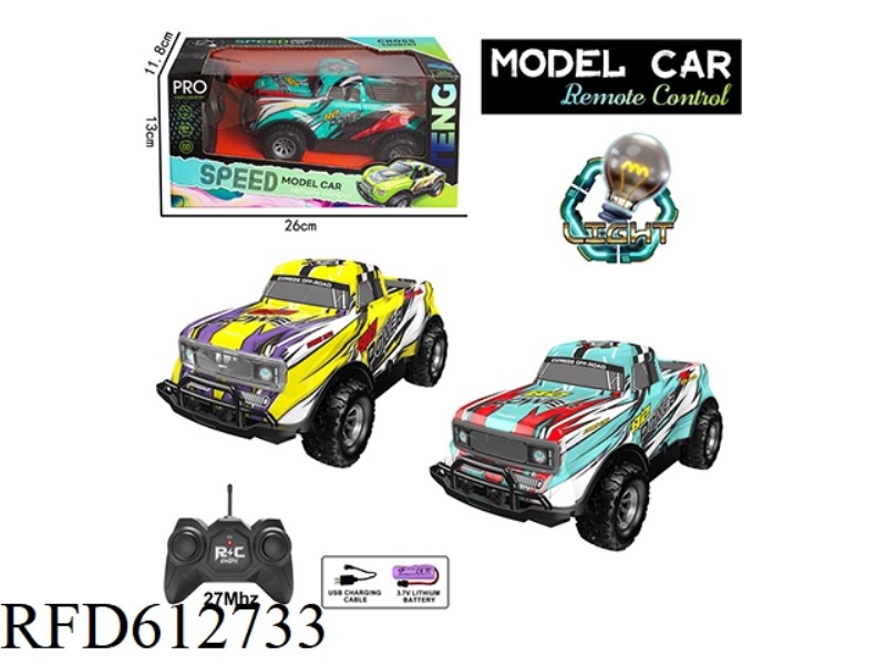 27MHZ 1:20 FOUR-WAY REMOTE CONTROL CAR PVC SHELL WITH LIGHTS
