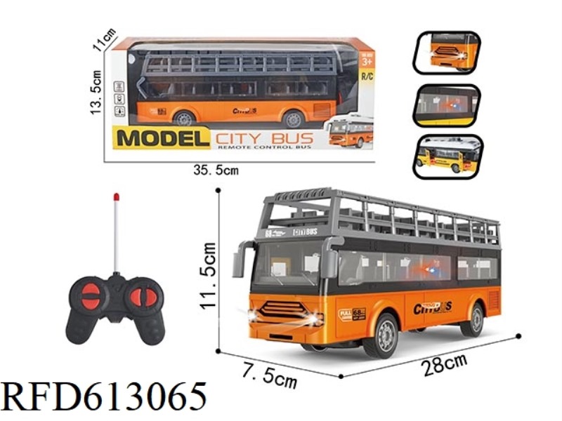 FOUR-WAY REMOTE CONTROL DOUBLE-DECKER BUS