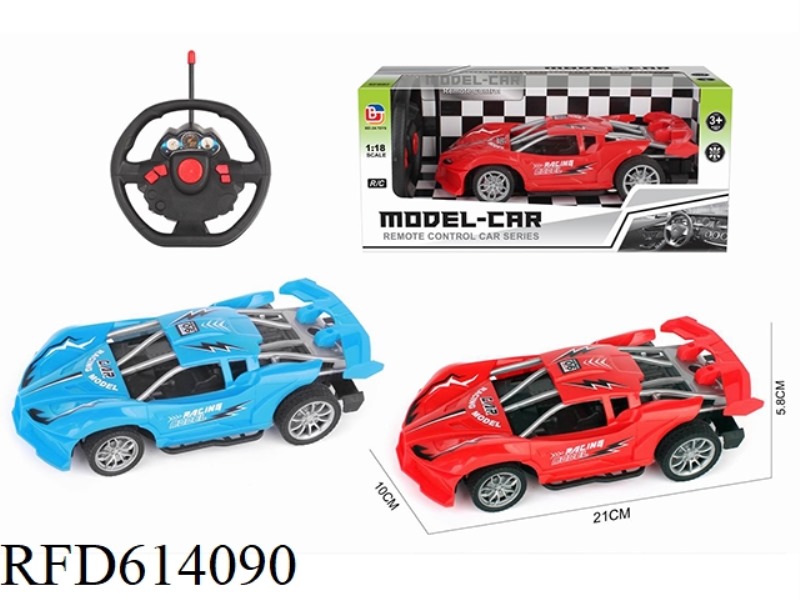 1:18 FOUR-WAY SIMULATION REMOTE CONTROL CAR BUGADI SKELETON NO ELECTRIC STEERING WHEEL