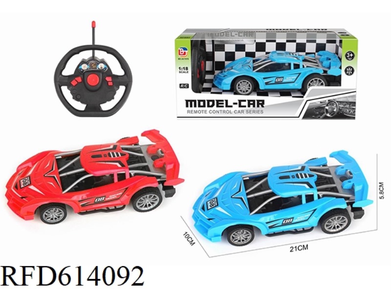 1:18 FOUR-WAY SIMULATION REMOTE CONTROL CAR LAMBORGHINI SKELETON WITHOUT ELECTRIC STEERING WHEEL