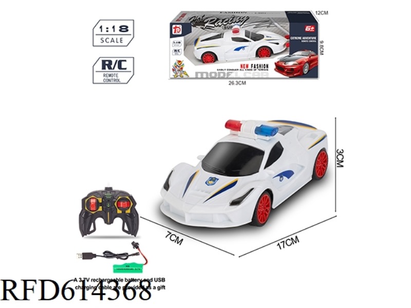 FOUR TO 1:24 POLICE CAR