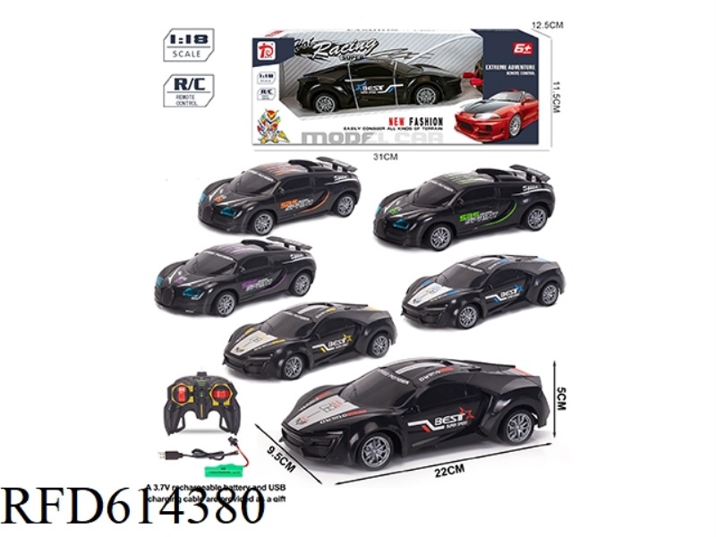 FOUR-WAY 1:18 REMOTE CONTROL CAR