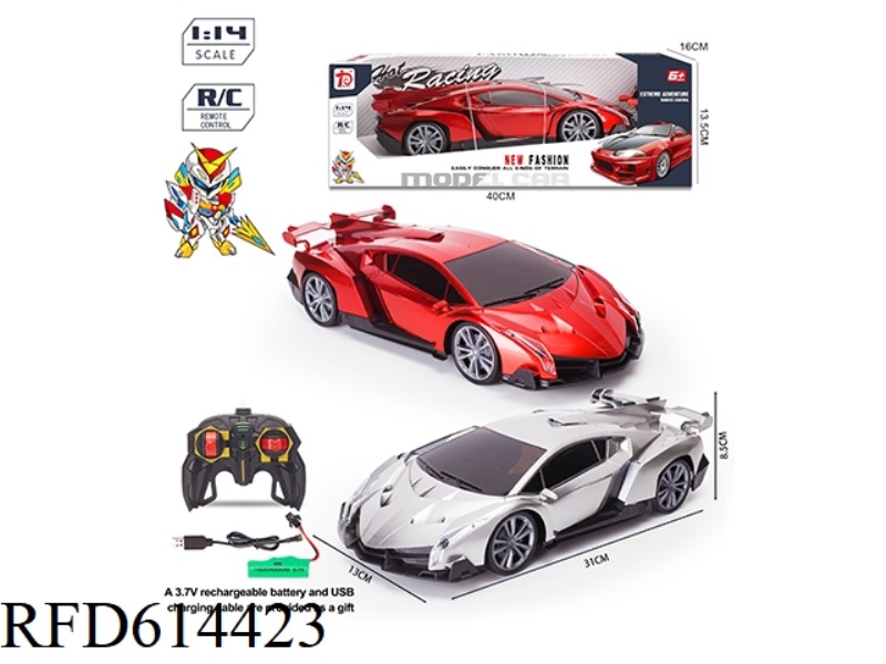 1:14 FOUR-WAY LAMBORGHINI REMOTE CONTROL CAR WITH LIGHTS