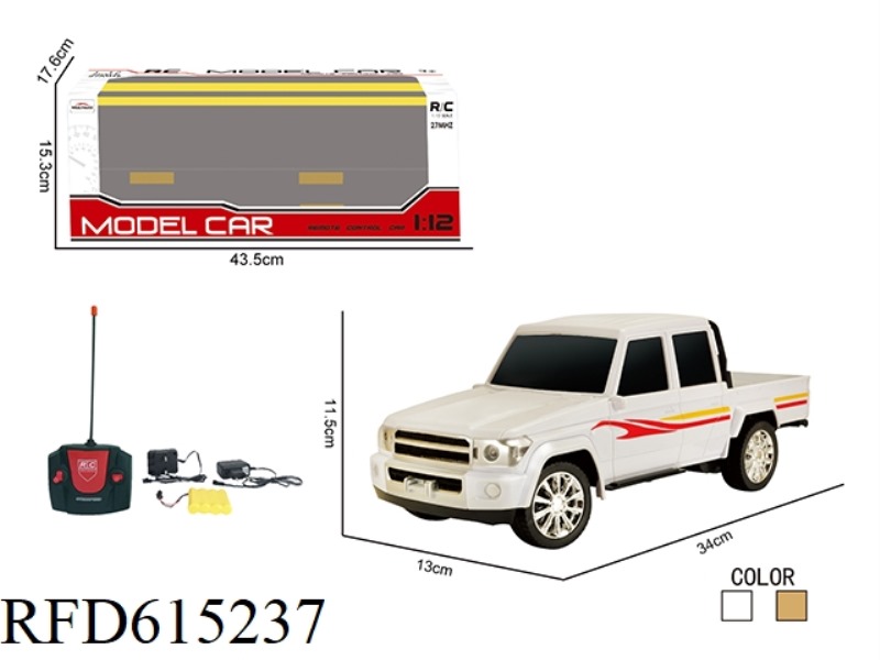 REMOTE CONTROL CAR 1:12 FOUR-WAY FOUR-DOOR PICKUP TRUCK