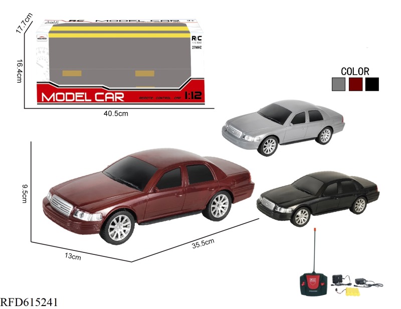 REMOTE CONTROL CAR 1:12 FOUR-WAY REMOTE CONTROL FORD SEDAN