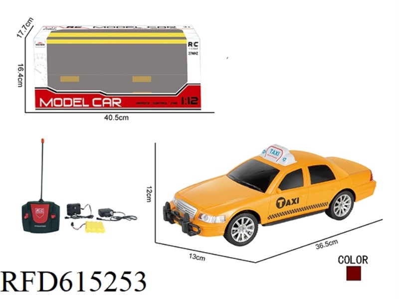 REMOTE CONTROL CAR 1:12 FOUR-WAY REMOTE CONTROL FORD TAXI