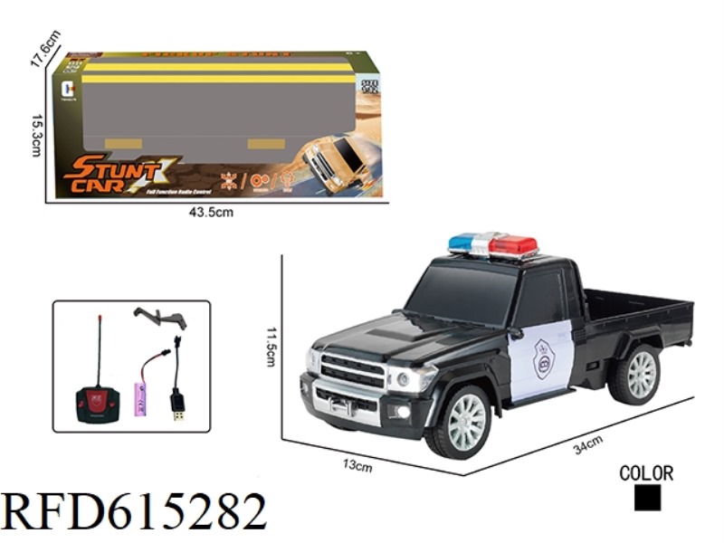 REMOTE CONTROL CAR 1:12 FOUR-WAY STUNT TWO-DOOR PICKUP TRUCK