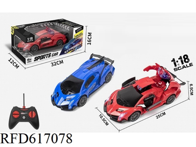 1:18 WUTONG REMOTE CONTROL TRANSFORMER LIGHT MISSILE CAR (SIMULATION)