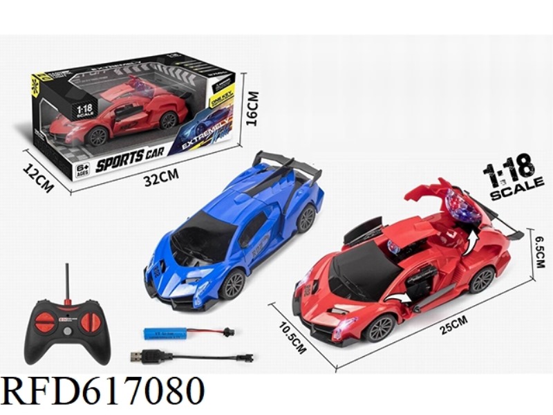 1:18 WUTONG REMOTE CONTROL TRANSFORMER LIGHT MISSILE CAR (SIMULATION)