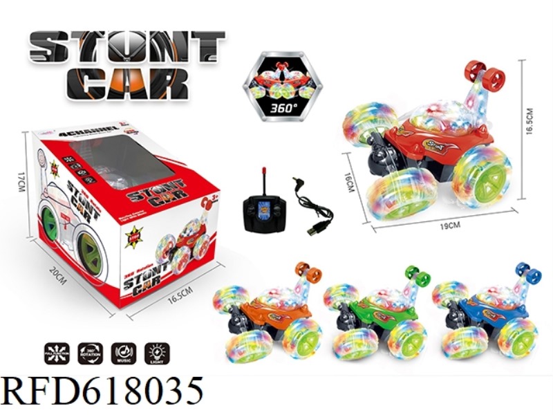 REMOTE CONTROL STUNT DUMP CAR USB CHARGING
