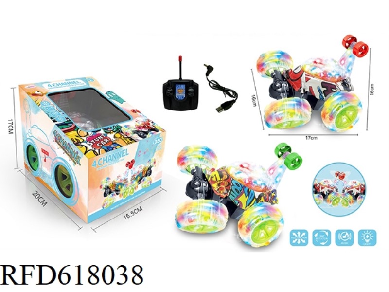 DOODLE REMOTE STUNT DUMP CAR USB CHARGING