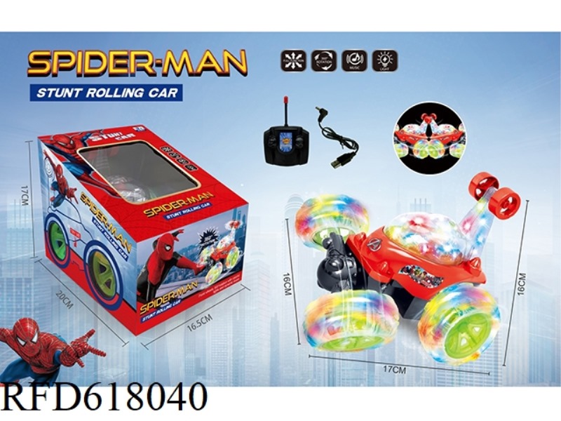 SPIDER-MAN REMOTE STUNT DUMP CAR USB CHARGING