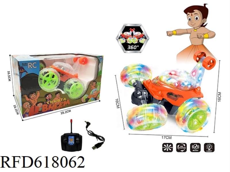 INDIAN BOY REMOTE CONTROL STUNT DUMP CAR USB CHARGING