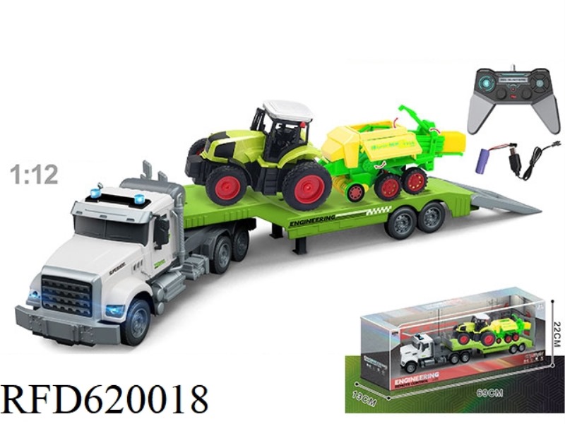 1:12 MULTI-FUNCTION 4-WAY REMOTE CONTROL TRUCK TOWING FARMER'S CAR, INCLUDING ELECTRICITY