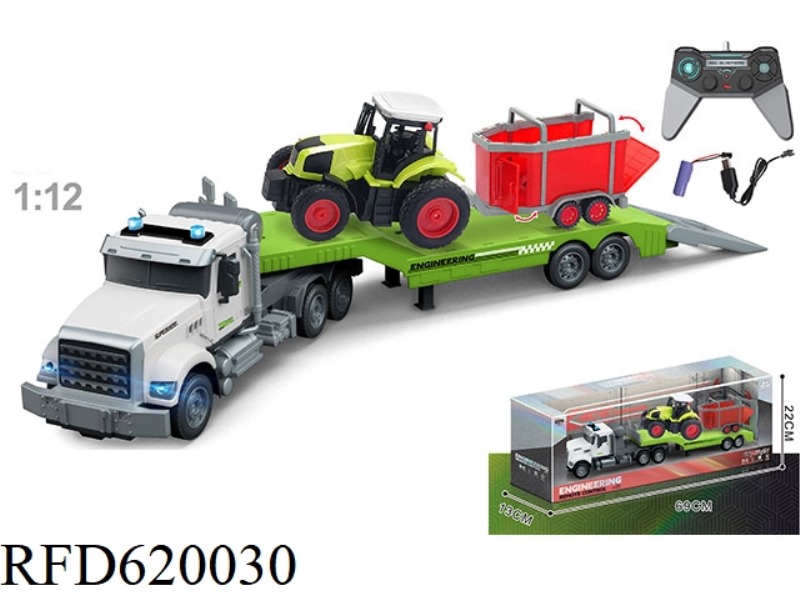 1:12 MULTI-FUNCTION 4-WAY REMOTE CONTROL TRUCK TOWING FARMER'S CAR, INCLUDING ELECTRICITY