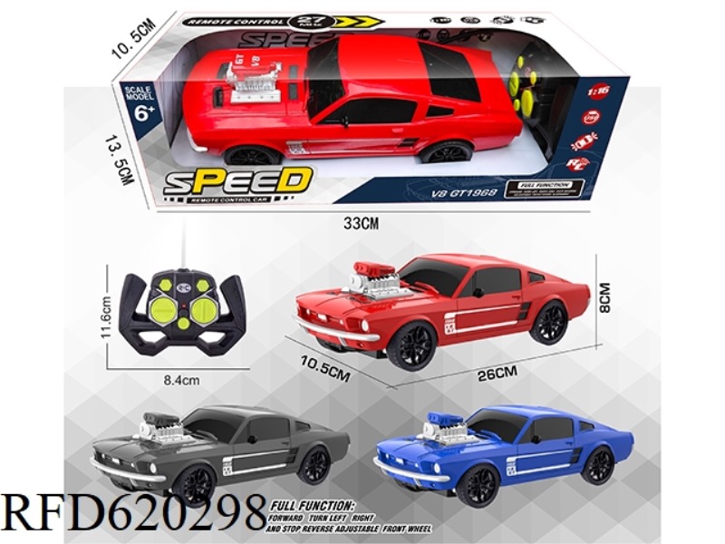 CLASSIC FORD MUSTANG FOUR-WAY REMOTE CONTROL CAR