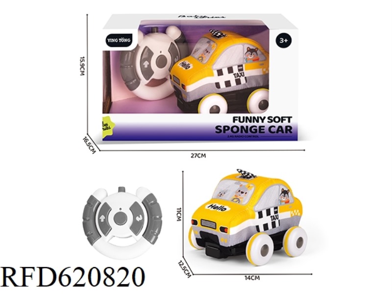 2.4G REMOTE CONTROL TWO-PASS PLUSH TAXI