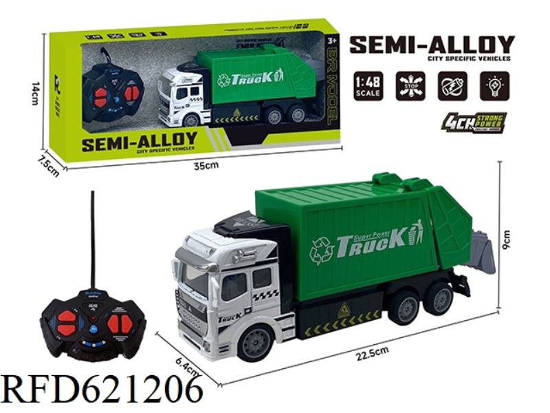 FOUR-WAY REMOTE CONTROL ALLOY TRACTOR (GREEN CAR)