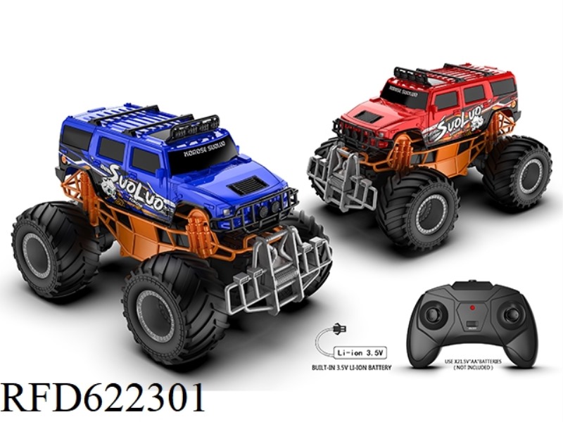 1:18 GRAFFITI HUMMER BIGFOOT CLIMBING BIKE