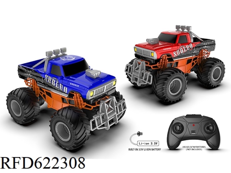 1:18 GRAFFITI PICKUP BIGFOOT CLIMBING CAR