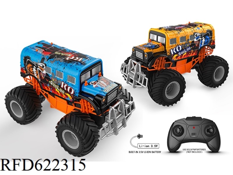 1:18 BLISTER BUS BIGFOOT CLIMBING CAR