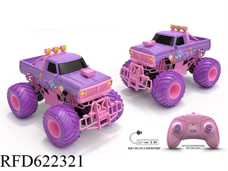 1:18 PICKUP BIGFOOT CLIMBING CAR