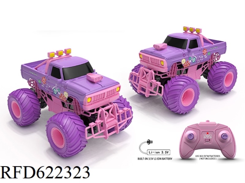 1:18 PICKUP BIGFOOT CLIMBING CAR