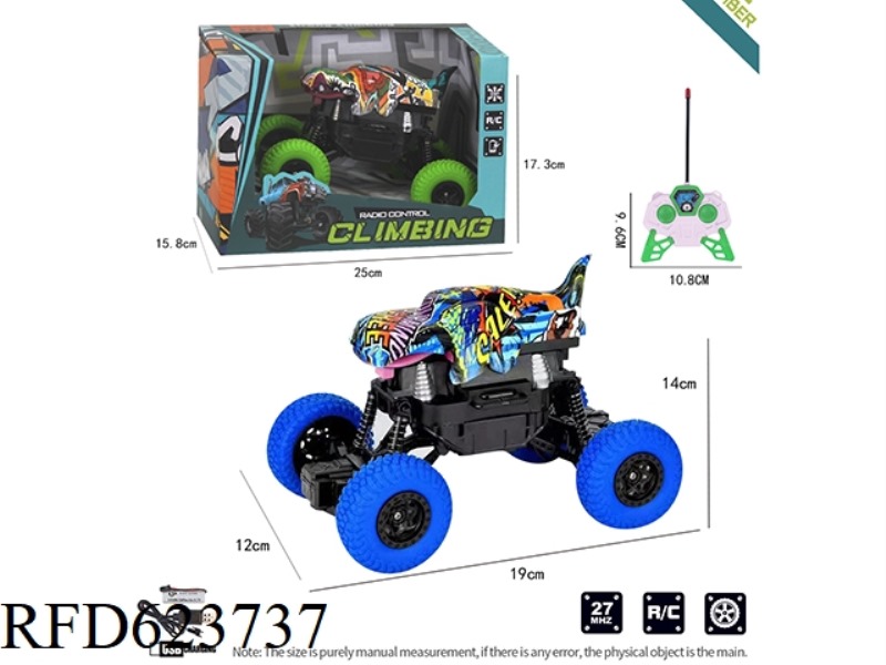 1:20 FOUR-WAY REMOTE CONTROL CROSS-COUNTRY CLIMBING FOUR-WHEEL WHALE CAR MODEL