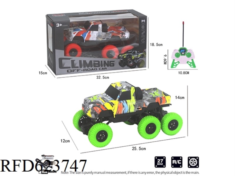 1:16 FOUR-WAY REMOTE CONTROL CROSS-COUNTRY CLIMBING 6-WHEEL PICKUP TRUCK MODEL