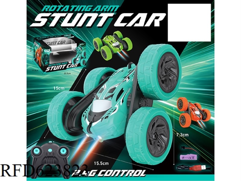 2.4G STUNT LIGHT TWO-SIDED REMOTE CONTROL CAR