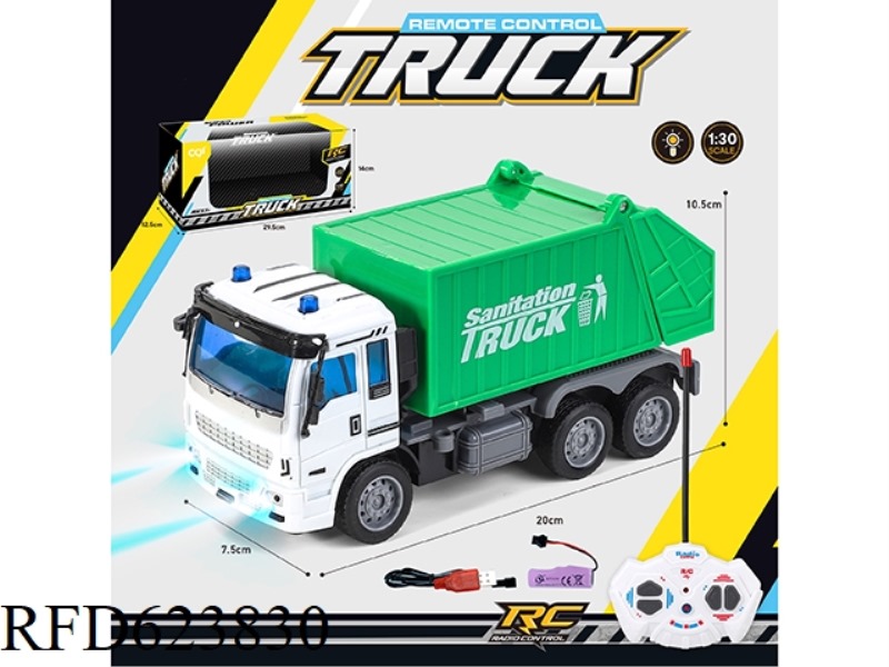 1:30 FOUR LIGHT SANITATION CAR