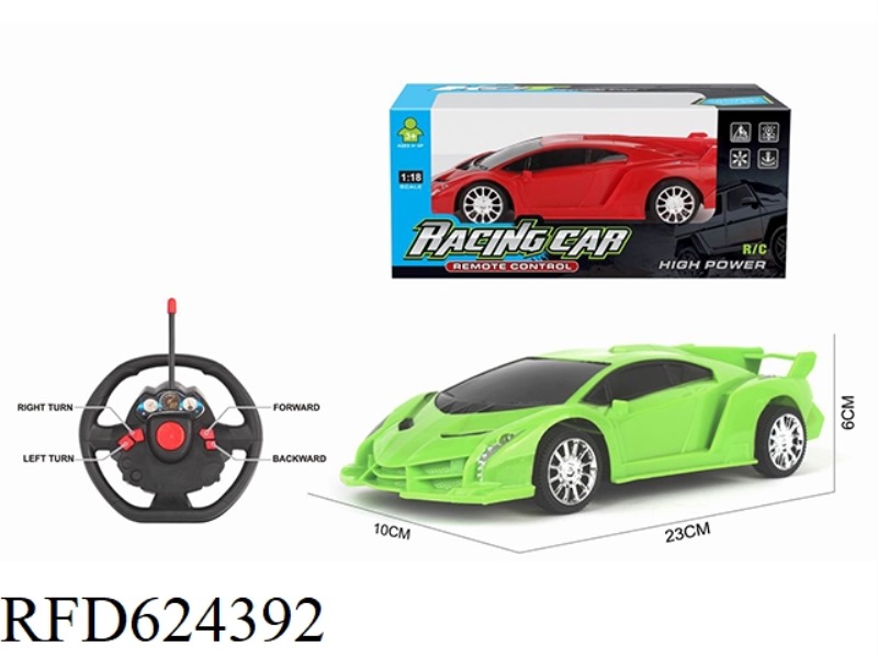 1:18 FOUR-WAY REMOTE CONTROL CAR RAMBO NO ELECTRIC STEERING WHEEL